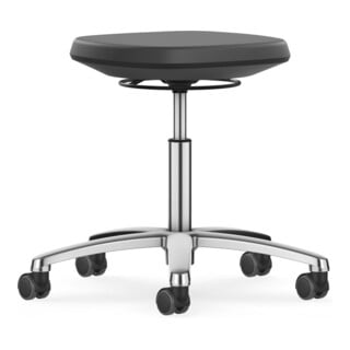 Bimos Industrie- und Laborhocker Labsit mit Rollen Sitz-H. 450-650 mm Skintec