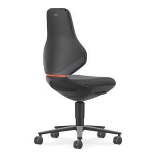 Bimos Industrie- und Laborstuhl Texon Sitzhöhe 450-620 mm Supertec schwarz