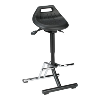 bimos Industriestehhilfe PU Sitz klappbar Sitzhöhe 640 840 mm bimos Industriestehhilfe PU Sitz klappbar Sitzhöhe 640 840 mm