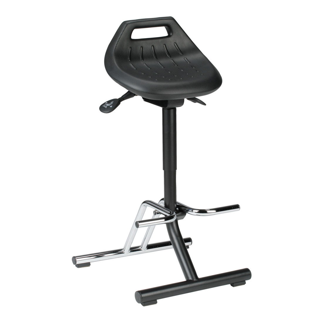 bimos Industriestehhilfe PU-Sitz klappbar Sitzhöhe 640-840 mm