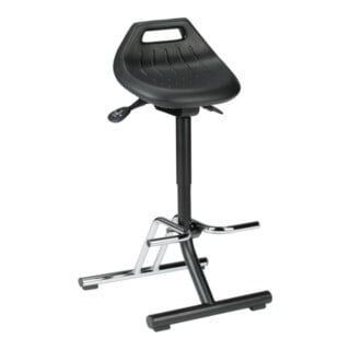 bimos Industriestehhilfe PU-Sitz klappbar Sitzhöhe 640-840 mm