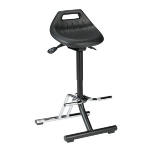 bimos Industriestehhilfe PU-Sitz klappbar Sitzhöhe 640-840 mm