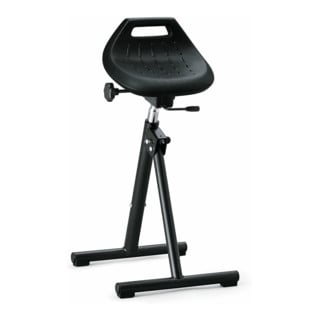 bimos Industriestehhilfe PU-Sitz klappbar Sitzhöhe 650-850 mm