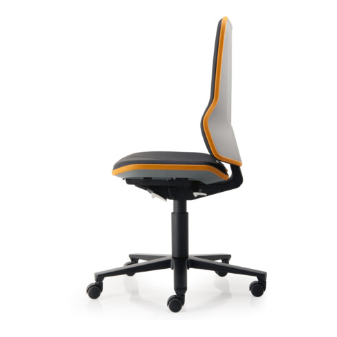 bimos Neon avec roulettes similicuir Flexband orange Assise 450-620 mm Contact permanent