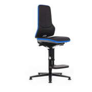 bimos Neon chaise haute rembourrage tissu Flexband bleu assise 590-870 mm technique synchrone