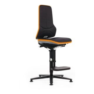 bimos Neon chaise haute rembourrage tissu Flexband orange assise 590-870 mm technique synchrone