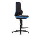 bimos Neon chaise haute similicuir flexband bleu assise 590-870 mm technique synchrone-1