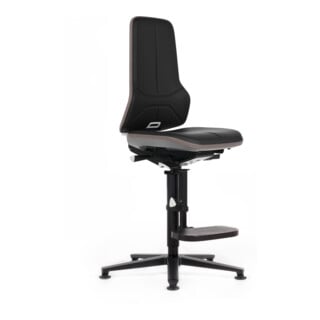 bimos Neon Hochstuhl Kunstleder Flexband grau Sitz 590-870 mm Permanentkontakt