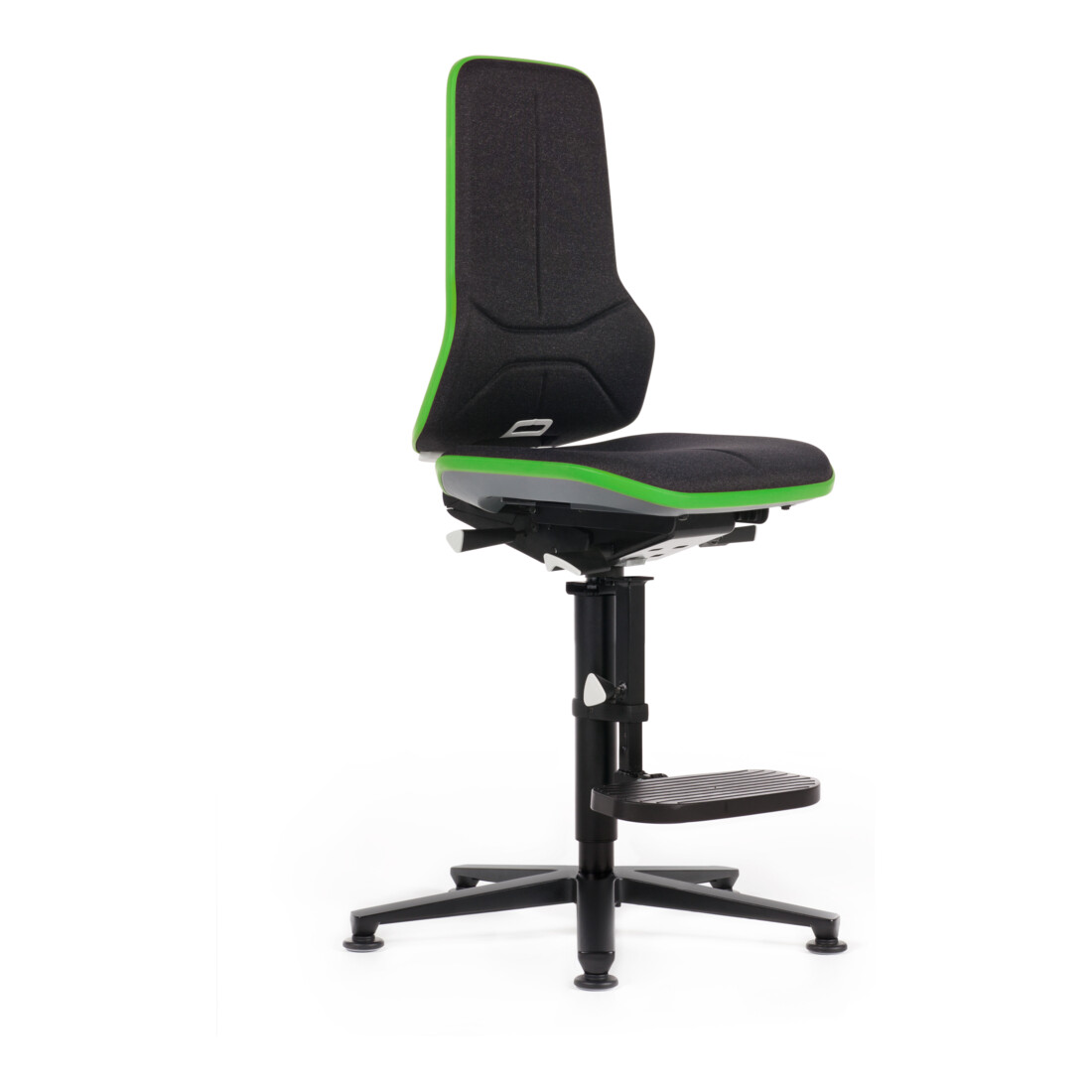 bimos Neon Hochstuhl Stoffpolster Flexband grün Sitz 590-870 mm Permanentkontakt