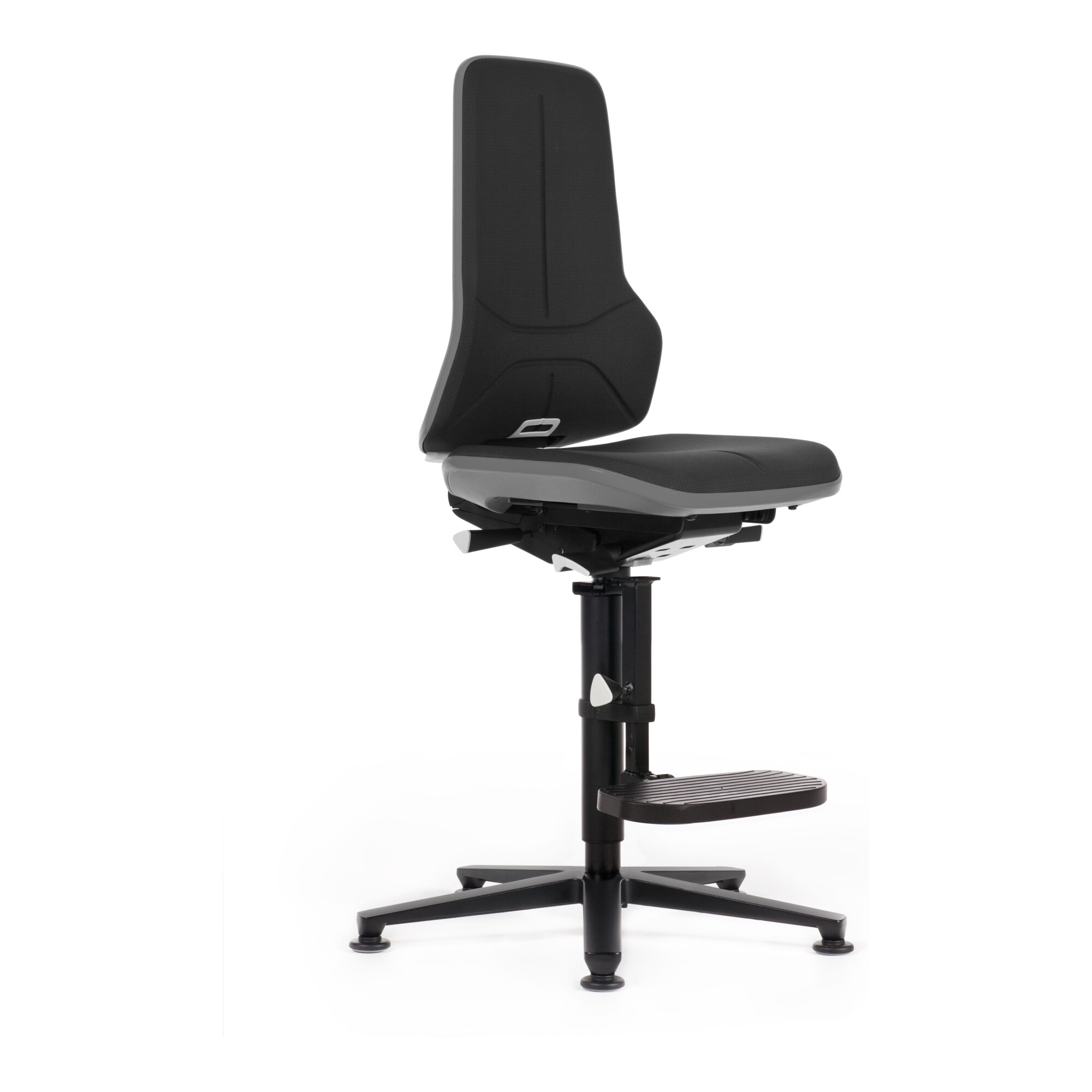 bimos Neon Hochstuhl Supertec Flexband grau Sitz 590-870 mm Permanentkontakt