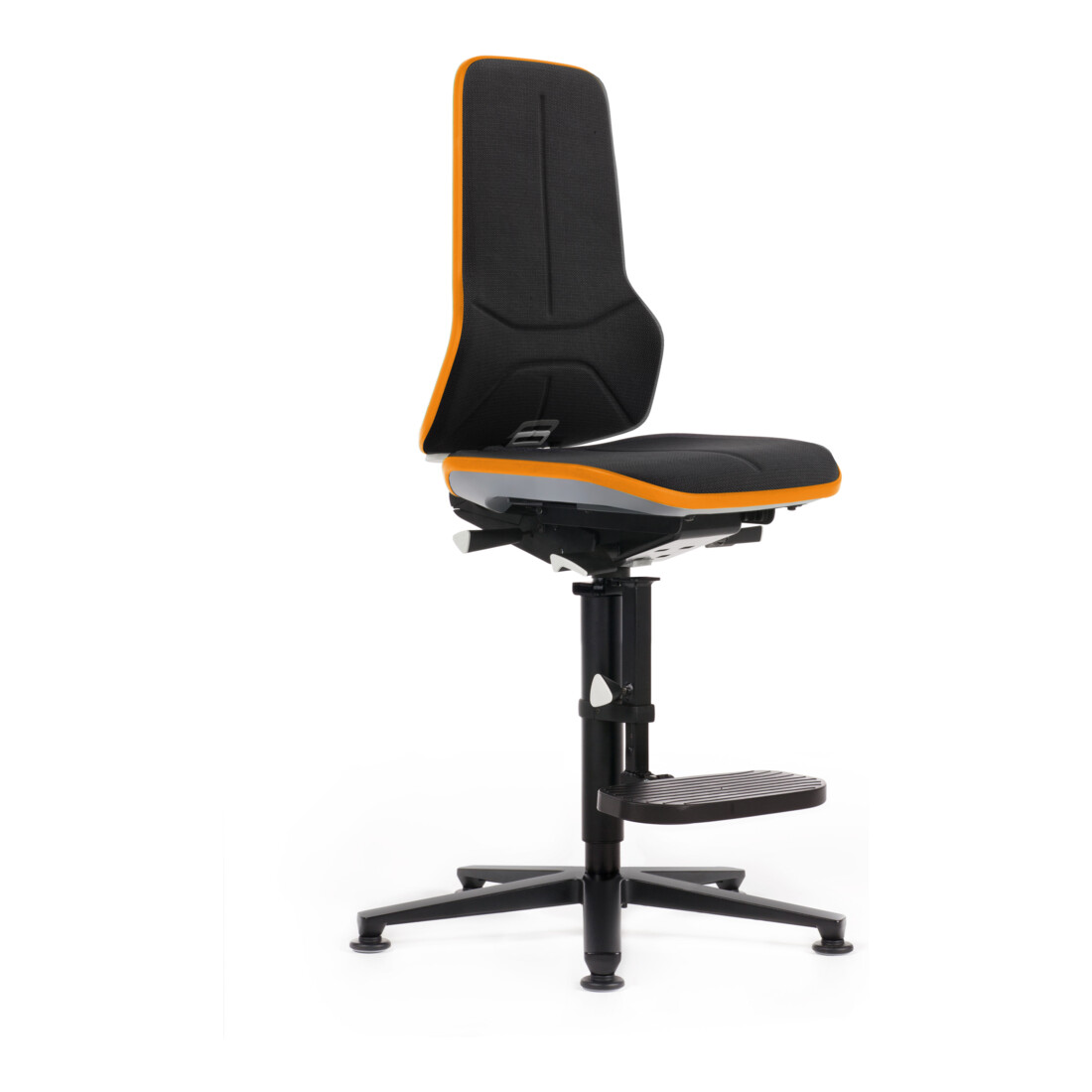 bimos Neon Hochstuhl Supertec Flexband orange Sitz 590-870 mm Synchrontechnik