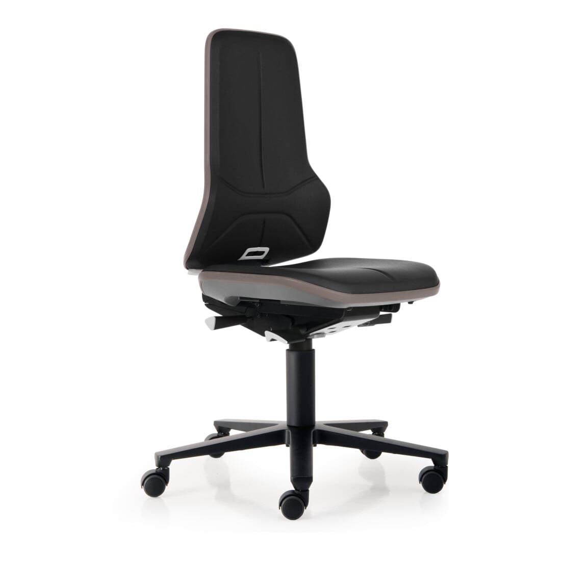 bimos Neon mit Rollen Kunstleder Flexband grau Sitz 450-620 mm Permanentkontakt