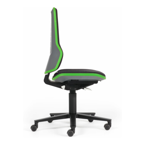 bimos Neon mit Rollen Stoffpolster Flexband grün Sitz 450-620 mm Synchrontechnik