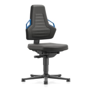bimos Nexxit avec patin rembourrage Supertec couleur de la poignée bleu hauteur d'assise 450-600 mm