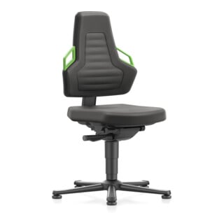 bimos Nexxit avec patin rembourrage Supertec couleur de la poignée vert hauteur d'assise 450-600 mm