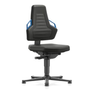 bimos Nexxit avec patins tissu rembourré couleur des poignées bleu hauteur d'assise 450-600 mm