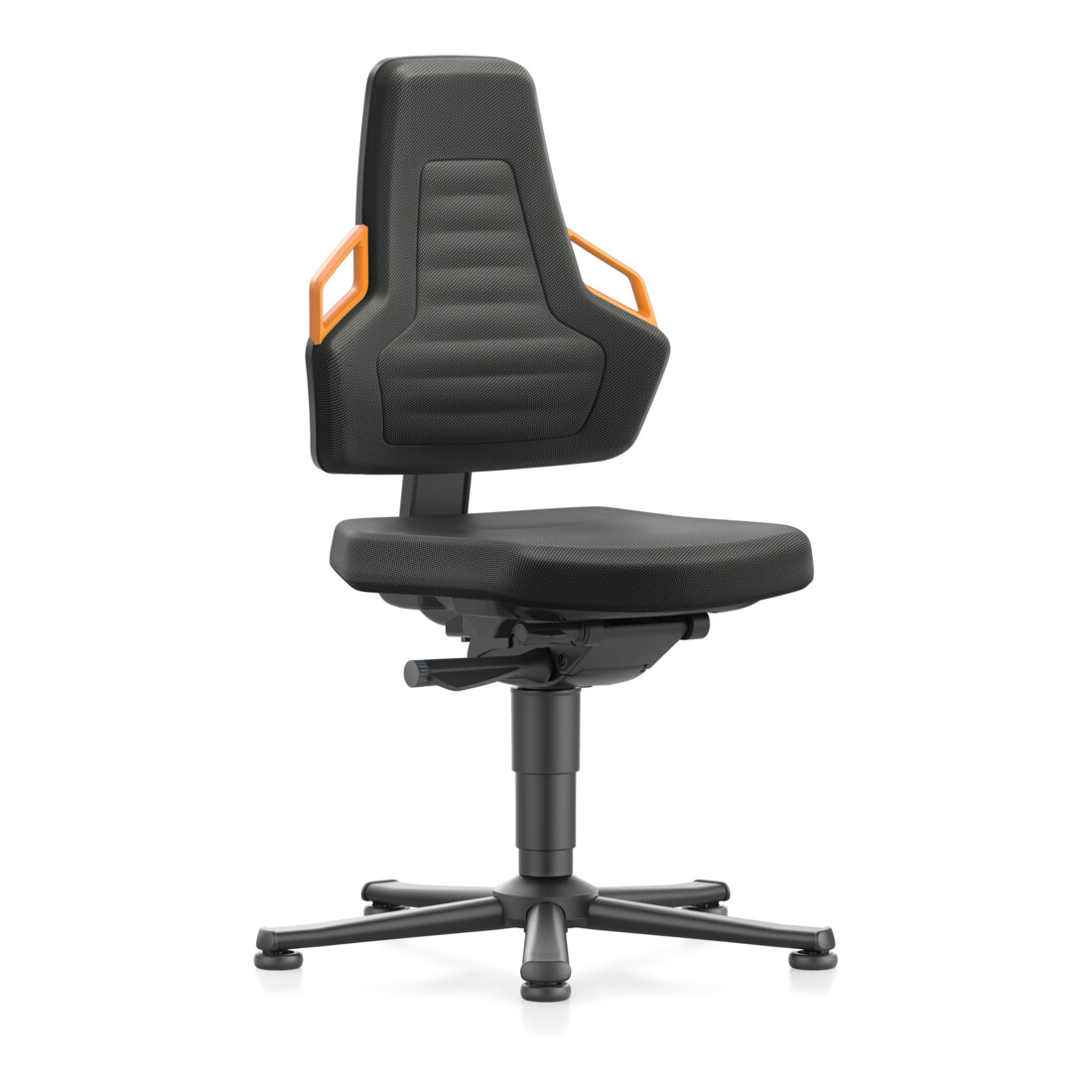 bimos Nexxit avec patins tissu rembourré couleur des poignées orange hauteur d'assise 450-600 mm