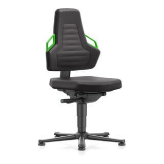 bimos Nexxit avec patins tissu rembourré couleur des poignées vert hauteur d'assise 450-600 mm