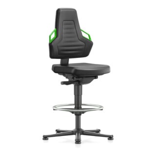 bimos Nexxit avec repose-pieds rembourrage en similicuir couleur des poignées vert hauteur d'assise 570-820 mm