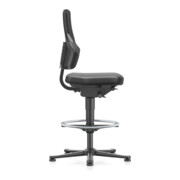 bimos Nexxit mit Fußring Kunstlederpolster Grifffarbe grau Sitzhöhe 570-820 mm-3