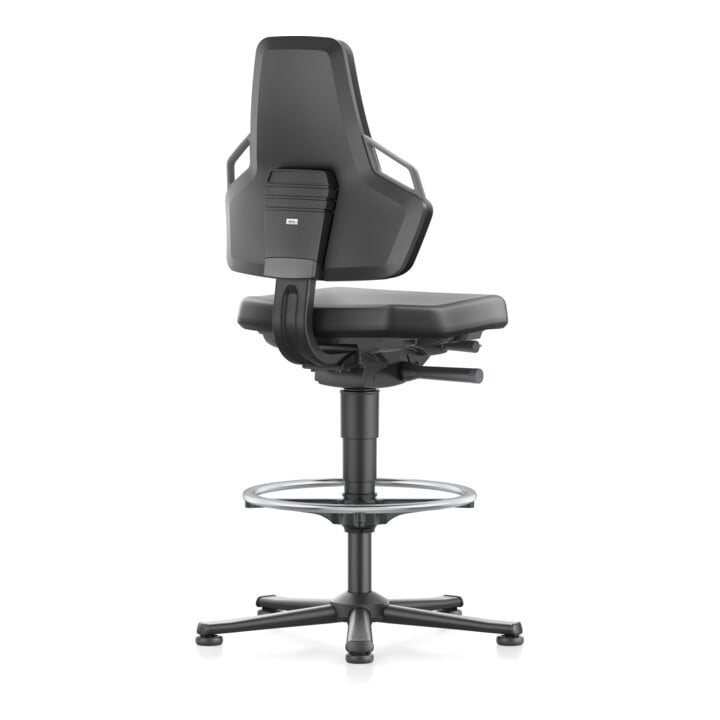 bimos Nexxit mit Fußring Kunstlederpolster Grifffarbe grau Sitzhöhe 570-820 mm