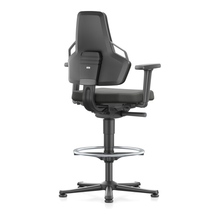 bimos Nexxit mit Fußring Stoffpolster Grifffarbe grau Sitzhöhe 570-820 mm