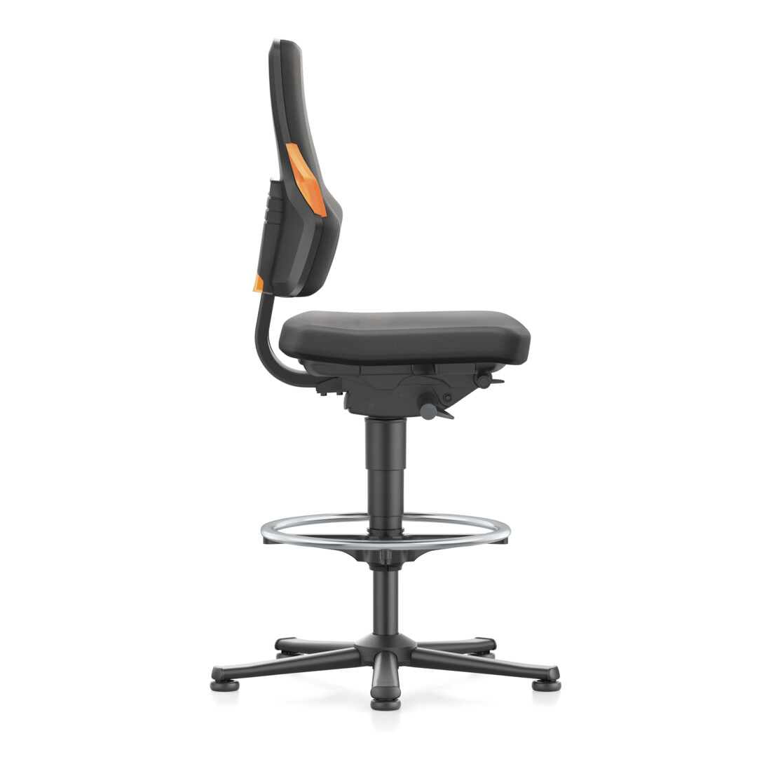 bimos Nexxit mit Fußring Supertec-Polster Grifffarbe orange Sitzhöhe 570-820 mm