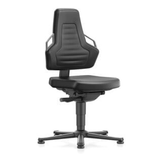 bimos Nexxit mit Gleiter Kunstlederpolster Grifffarbe grau Sitzhöhe 450-600 mm