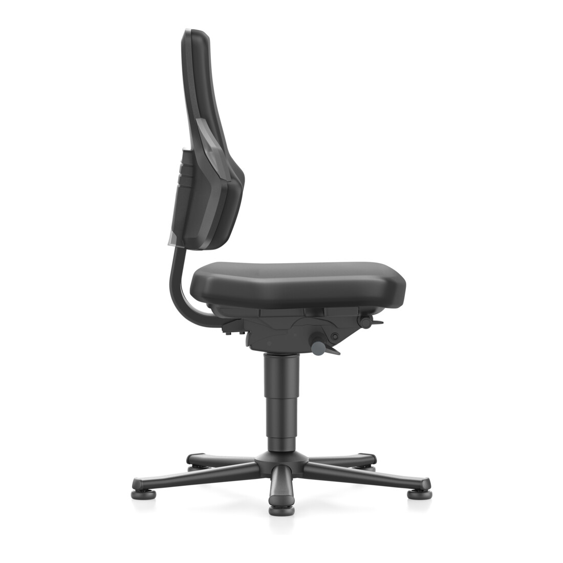 bimos Nexxit mit Gleiter Kunstlederpolster Grifffarbe grau Sitzhöhe 450-600 mm