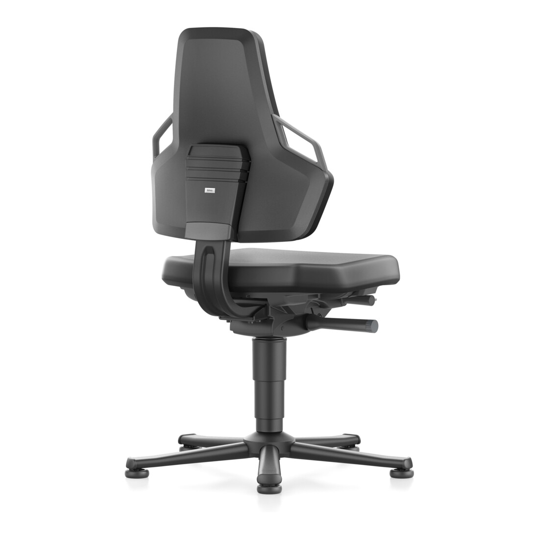 bimos Nexxit mit Gleiter Kunstlederpolster Grifffarbe grau Sitzhöhe 450-600 mm