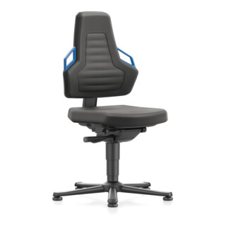 bimos Nexxit mit Gleiter Supertec-Polster Grifffarbe blau Sitzhöhe 450-600 mm