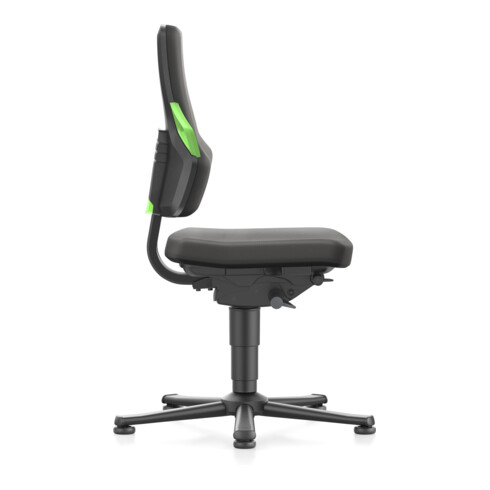 bimos Nexxit mit Gleiter Supertec-Polster Grifffarbe grün Sitzhöhe 450-600 mm
