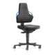 bimos Nexxit mit Rollen Kunstlederpolster Grifffarbe blau Sitzhöhe 450-600 mm-1