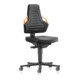 bimos Nexxit mit Rollen Kunstlederpolster Grifffarbe orange Sitzhöhe 450-600 mm-1