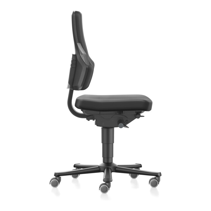 bimos Nexxit mit Rollen PU-Polster Grifffarbe grau Sitzhöhe 450-600 mm