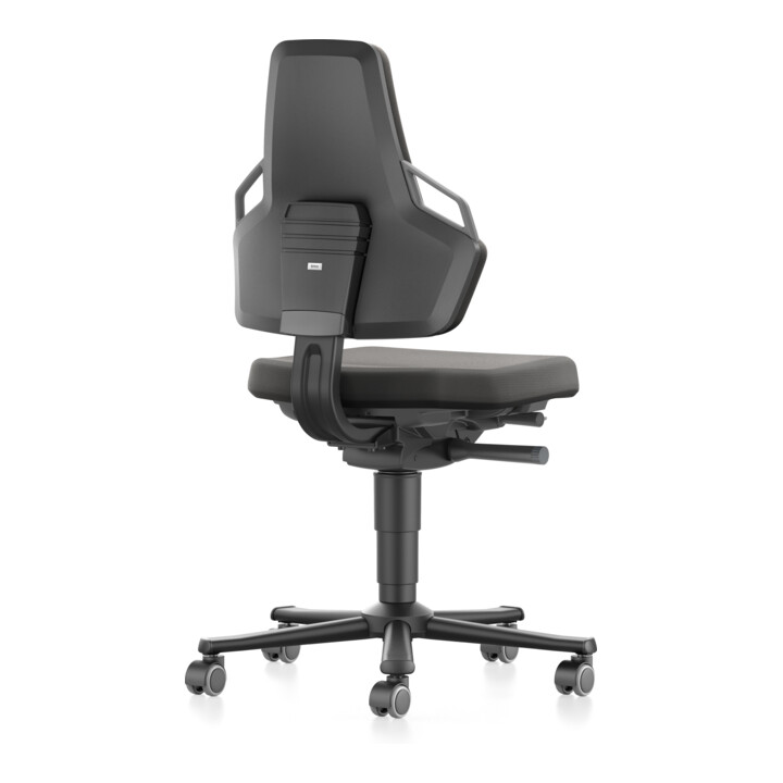 bimos Nexxit mit Rollen Supertec-Polster Grifffarbe grau Sitzhöhe 450-600 mm