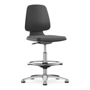 Bimos Sedia da lavoro Labsit con scivolatore Altezza seduta 520-770 mm Skintec bianco-3