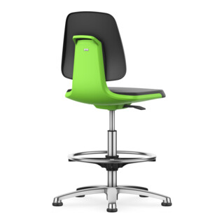 bimos Sedia da lavoro Labsit Skintec seduta A 520-770 mm verde scivolanti