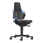 bimos Sedia girevole da lavoro Nexxit Skintec blu altezza seduta 450-600 mm-1