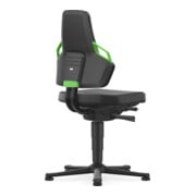 bimos Sedia girevole da lavoro Nexxit Skintec con maniglia verde altezza seduta 450-600 mm-1