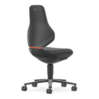 Bimos Sedia industriale e da laboratorio Texon altezza seduta 450-620 mm Supertec nero