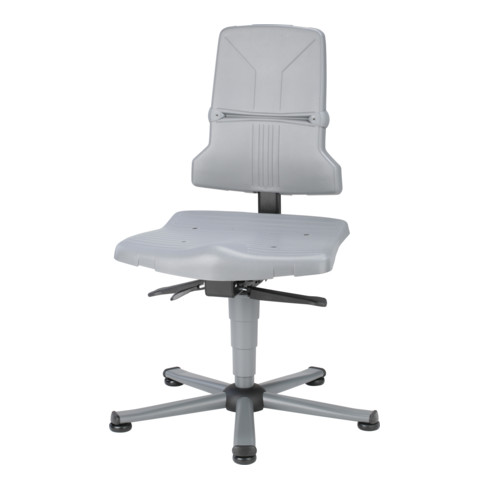 bimos Sintec Arbeitsdrehstuhl Sitz und Rückenlehne aus Kunststoff mit Gleiter Permanentkontaktmechanik und Sitzneigungsverstellung