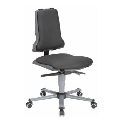 bimos Sintec Arbeitsdrehstuhl Sitz und Rückenlehne aus Kunststoff mit Rollen Permanentkontaktmechanik und Sitzneigungsverstellung