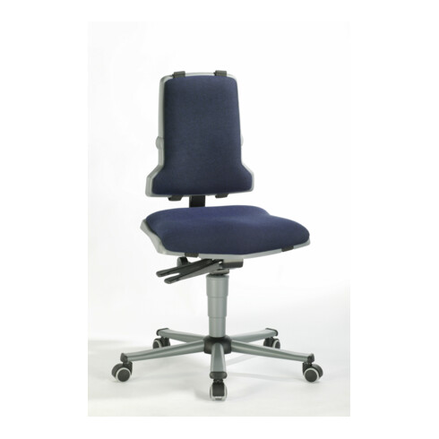 bimos Sintec Arbeitsdrehstuhl Sitz und Rückenlehne aus Kunststoff mit Rollen Synchrontechnik und Gewichtsregulierung