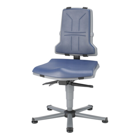 bimos Sintec siège de travail pivotant Assise et dossier en polypropylène avec patins Mécanisme de contact permanent et réglage de l'inclinaison de l'assise