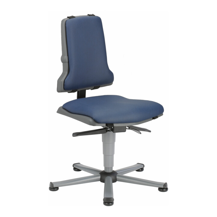 bimos Sintec siège de travail pivotant Assise et dossier en polypropylène avec patins Mécanisme de contact permanent et réglage de l'inclinaison de l'assise
