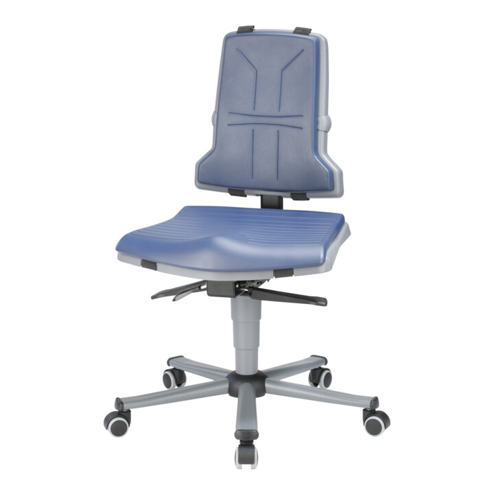bimos Sintec siège de travail pivotant Assise et dossier en polypropylène avec roulettes Mécanisme de contact permanent et réglage de l'inclinaison de l'assise