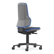 Bimos Stuhl Neon XXL 180 kg Rollen Skintec Flexband blau Sitz 470-640 mm-1