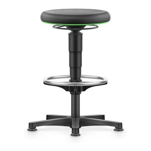 bimos Tabouret pivotant mousse intégrale Hauteur d'assise 530 - 750 mm avec patins et repose-pieds