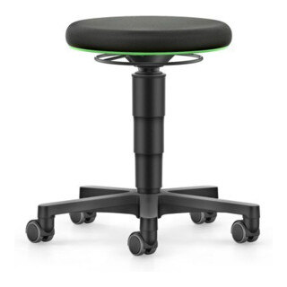 bimos Tabouret pivotant siège tissu Hauteur d’assise 450 - 650 mm avec roulettes